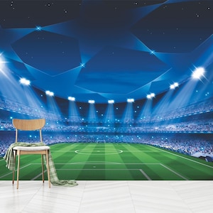 Champions League Stadium Wallpaper: Sports Peel and Stick (Non-Woven)