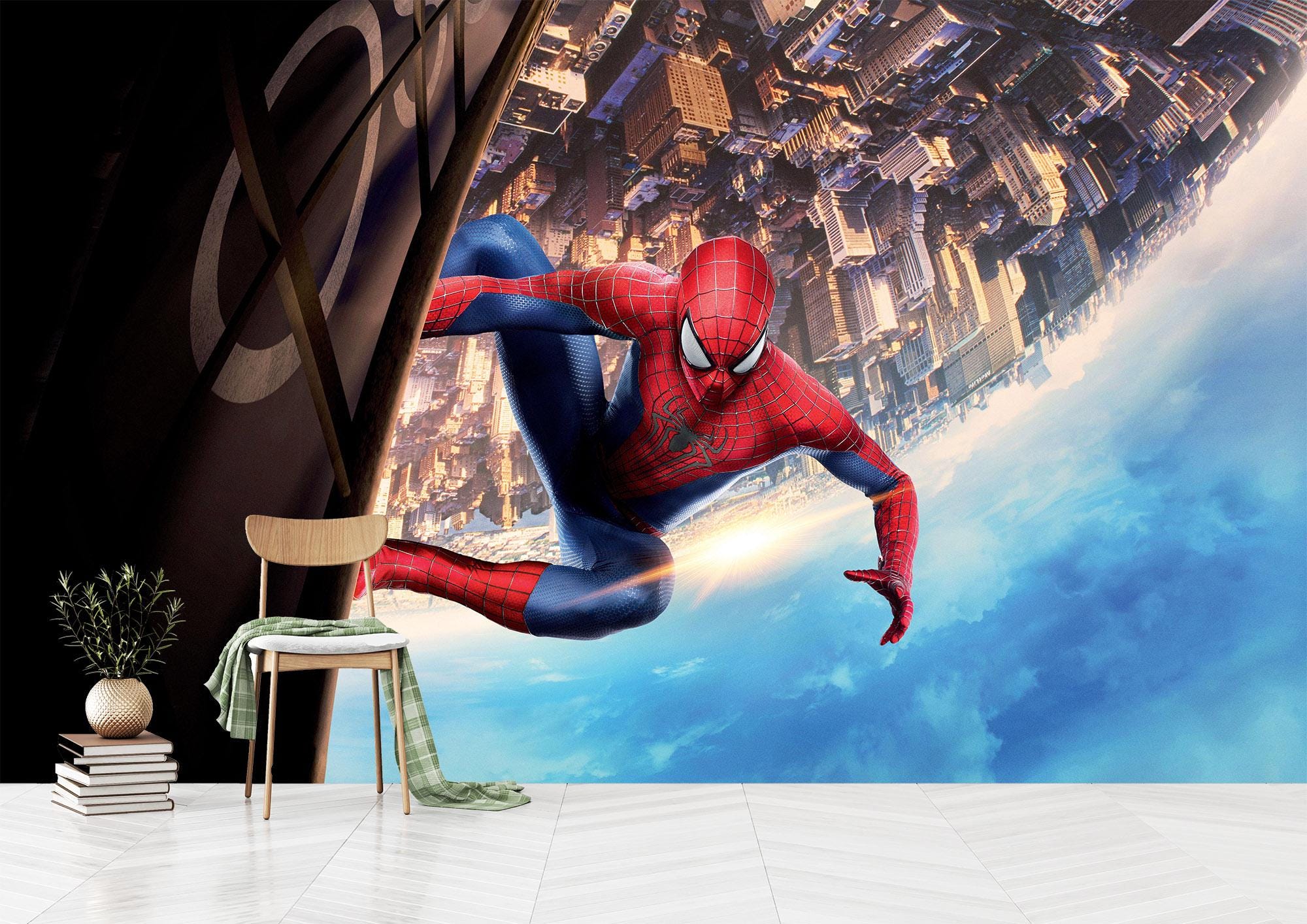 Tapis Mural Spider-Man Venom - Effet 3D Brodé - Personnalisable