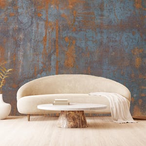 Rusty Metal Wallpaper: Industrial Rust Wall Mural, Peel and Stick