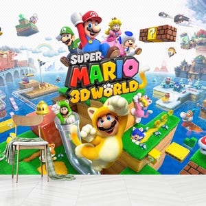 Super Mario Nursery Wallpaper: Peel and Stick Kids Room Decor