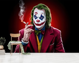 Joker Wall Poster: Self-Adhesive Non-Woven Wallpaper