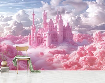 Pink Minecraft Princess Castle Kids Cute Princess Castle Wallpaper