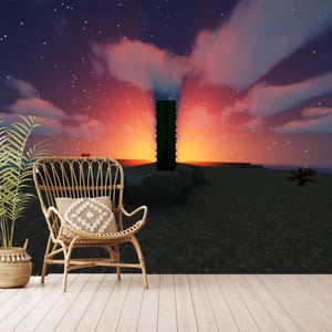 Minecraft-behang voor kinderkamer