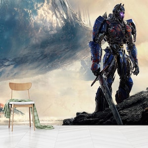 Optimus Prime Wallpaper: Self-Adhesive Kids Room Decor