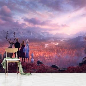 Frozen Elsa Kids Room Wallpaper: Peel and Stick Non-Woven
