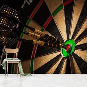 Darts Sport Spiel Wandbild: Kinderzimmer, Büro Dekor (Peel and Stick)