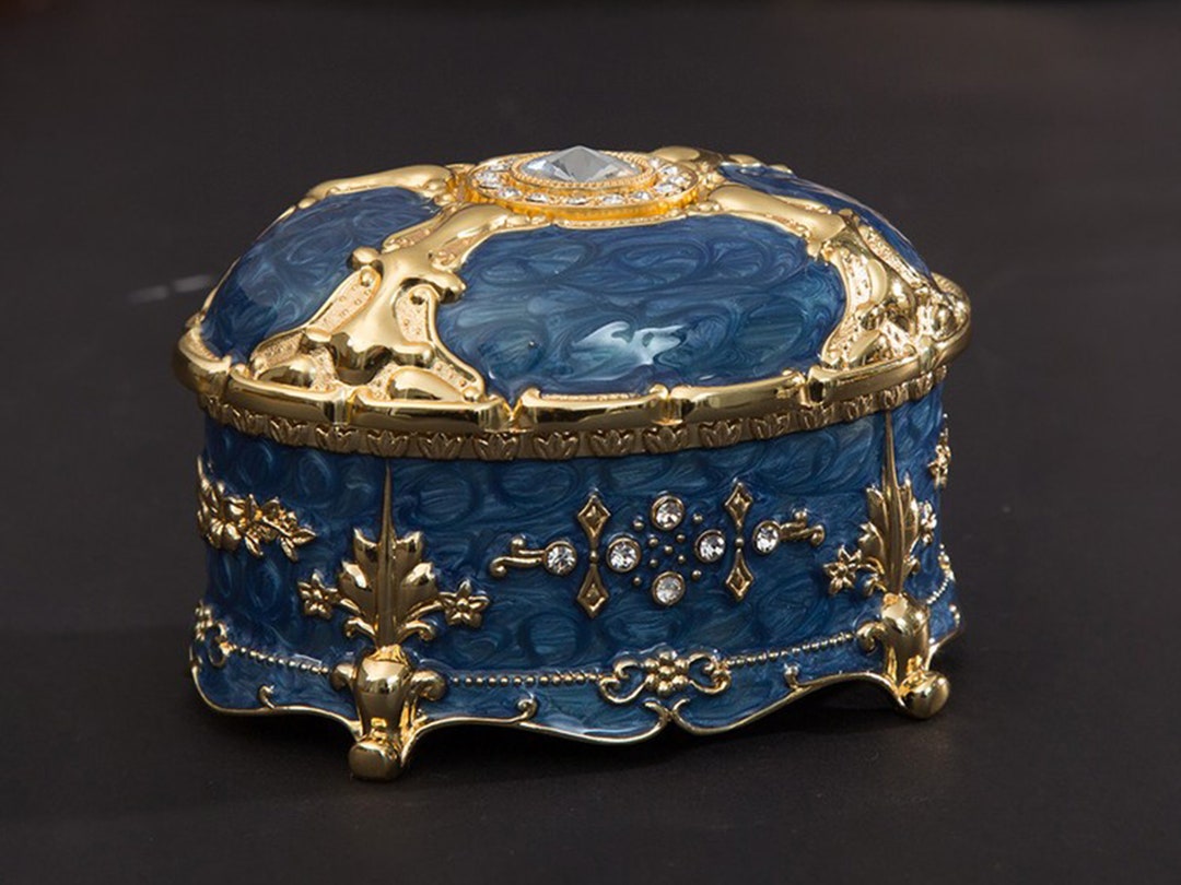 Palace Style Jewelry Box Highgrade Jewelry Ring Storage Box Vintage