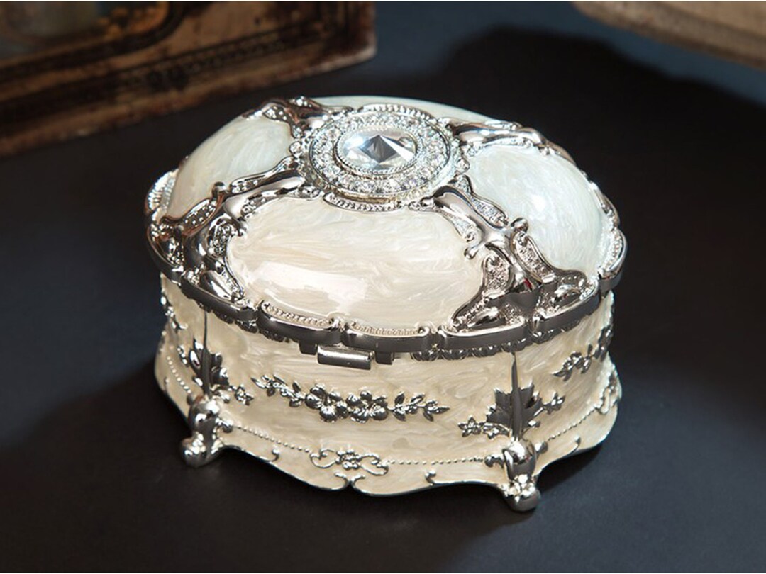 Palace Style Jewelry Box Highgrade Jewelry Ring Storage Box Vintage