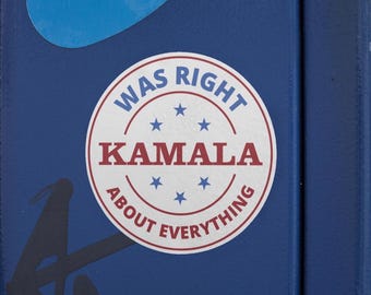 Kamala Was Right Sticker – Retro Political Vinyl Decal