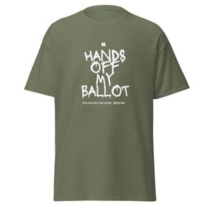 Hands Off My Ballot Shirt | Voting Rights Protest Tee (100% Cotton)