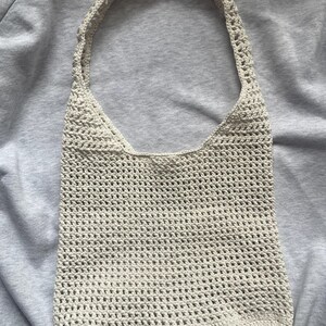 Handmade Boho Macrame Bag – Woven Cotton Shoulder Bag, Minimalist Bohemian Purse, Eco-Friendly Tote