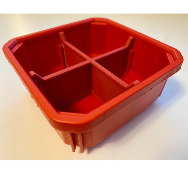 3D Printable Bin Divider for Milwaukee Packout 10-Compartment Low-Profile Small Parts Tool Organizer