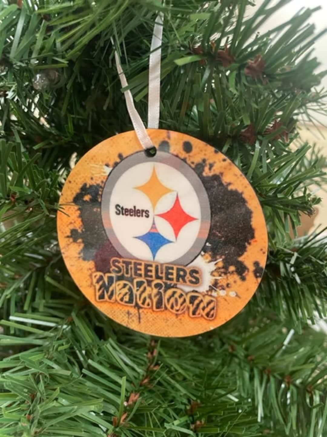 Pittsburgh Steelers Christmas Ornament Etsy