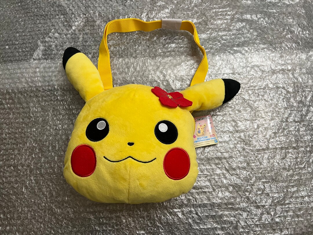 Pokemon Pikachu Plush Backpack With Zipper Pouch and Tag Etsy
