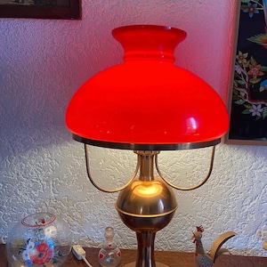 Retro Vintage Lamp Table Lamp Floor Lamp Mushroom Pop Art Mushroom Lamp Red Rarity