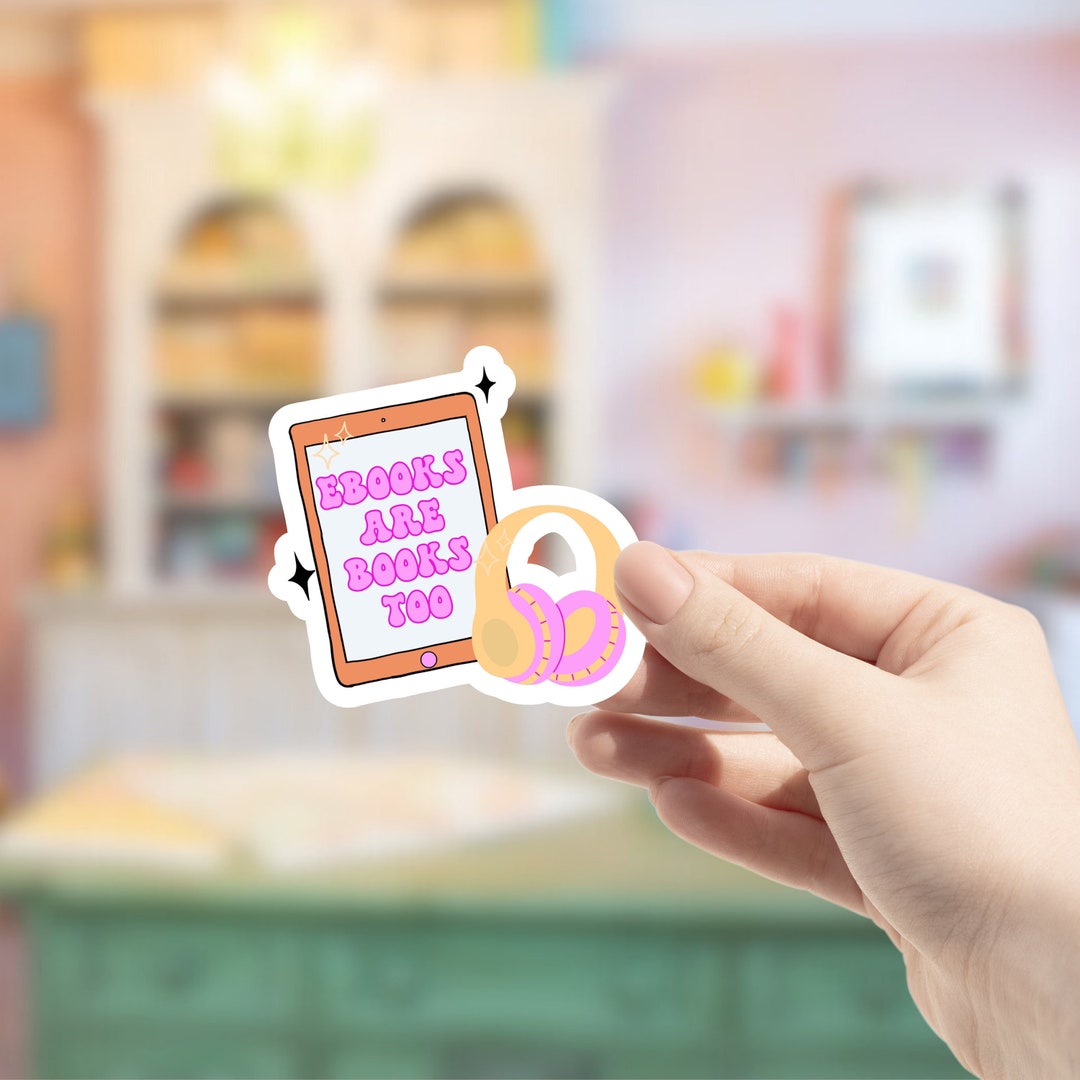 Book Sticker, Reading Sticker, Waterproof Sticker, Vinyl Sticker, Cute