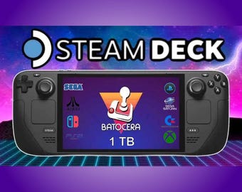 Batocera for Steam Deck 512GB Build Microsd Card Plug and Play 