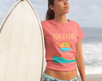 Nazare Portugal T-shirt Surf Nazare Big Waver Surfer Ethusiast