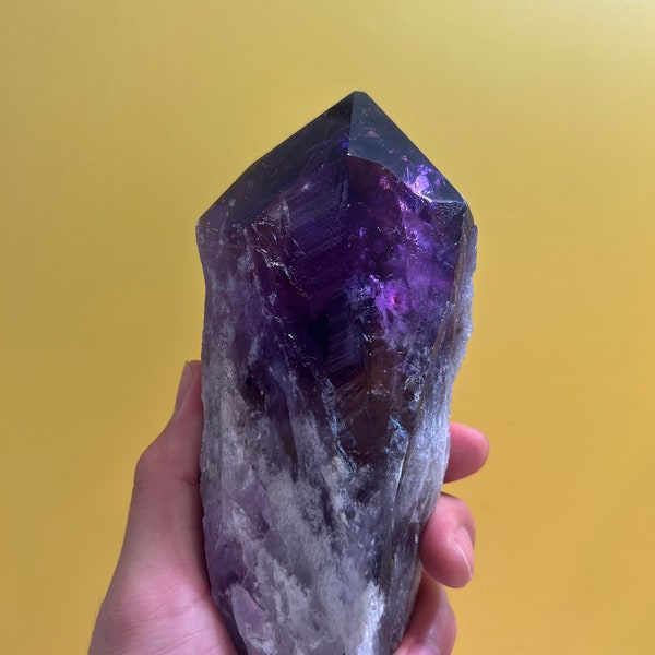 9" Tall Amethyst Wand (#1131), Weighs 2lb 2 oz.