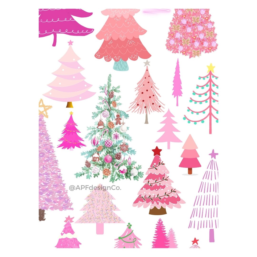 Christmas Trees Wall Art digital Download - Etsy