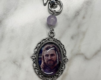 Gale Decorative Keychain with Star & Moon Charm