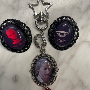 Bloodless Pin and Keychain Set