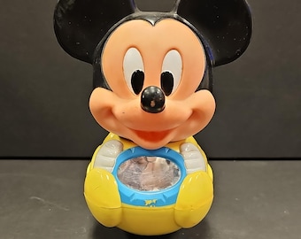Disney Baby Mickey Mouse Roly Poly Chime Ball 1980s