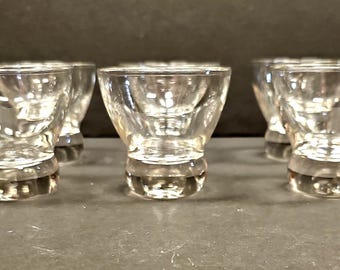 Eva Zeisel &quot;Prestige&quot; by Federal Glass Set of Seven 3 3/4 Inch Old Fashioned Glasses c1954