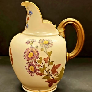 Royal Worcester England &quot;Blush Ivory&quot; Jug Dated 1897