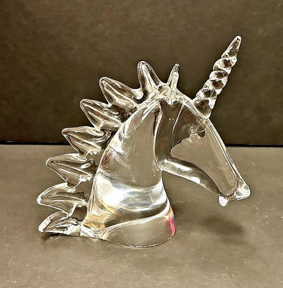 Benito Marcolin FM Konstglas Sweden Crystal Unicorn - Etsy