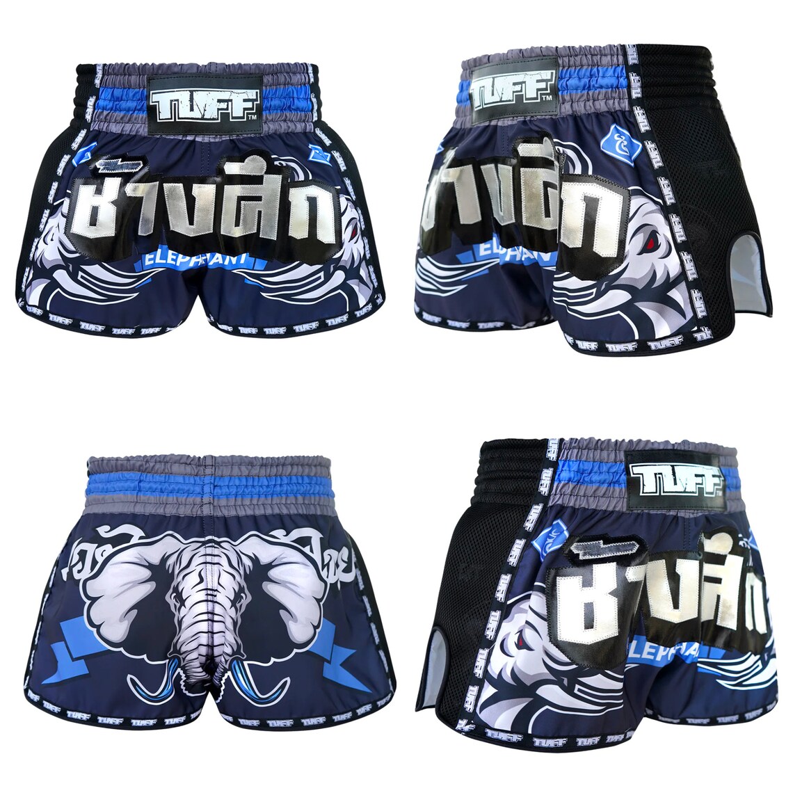 Blue Paw Muay Thai Boxing Shorts main image 1