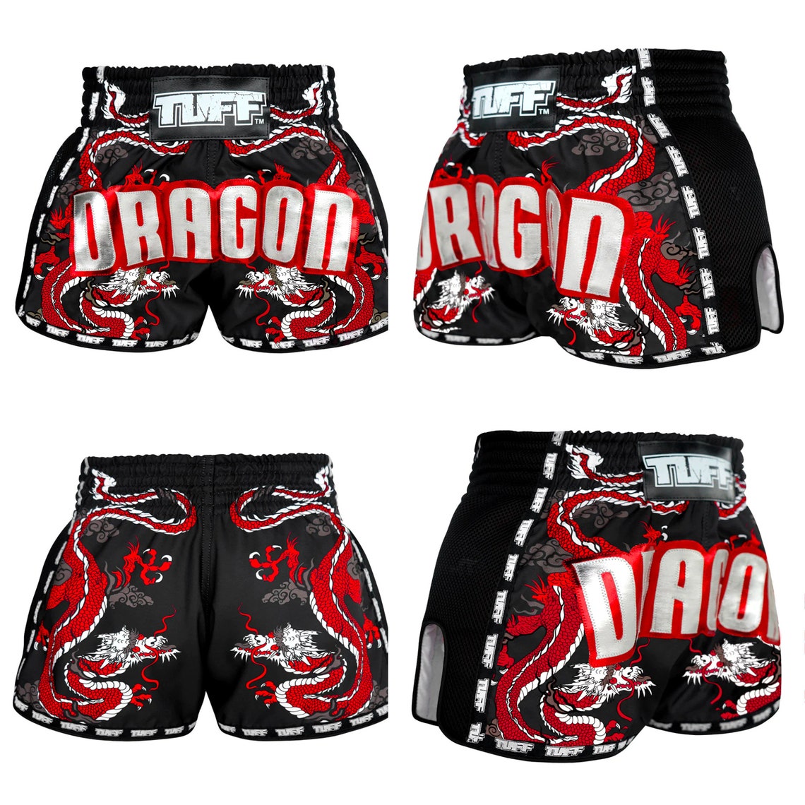 Tattersall Pastel Orange Print Pattern Muay Thai Boxing Shorts main image 1