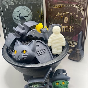 Halloween Wax Melts: Spooky Shapes, Strong Scented Soy Wax, 9-Piece Set