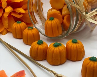 Pumpkin Wax Melts-Fall Scents, Candy Corn, Cheesecake, Caramel Apple, Halloween wax melts, pumpkin candy shape wax melts