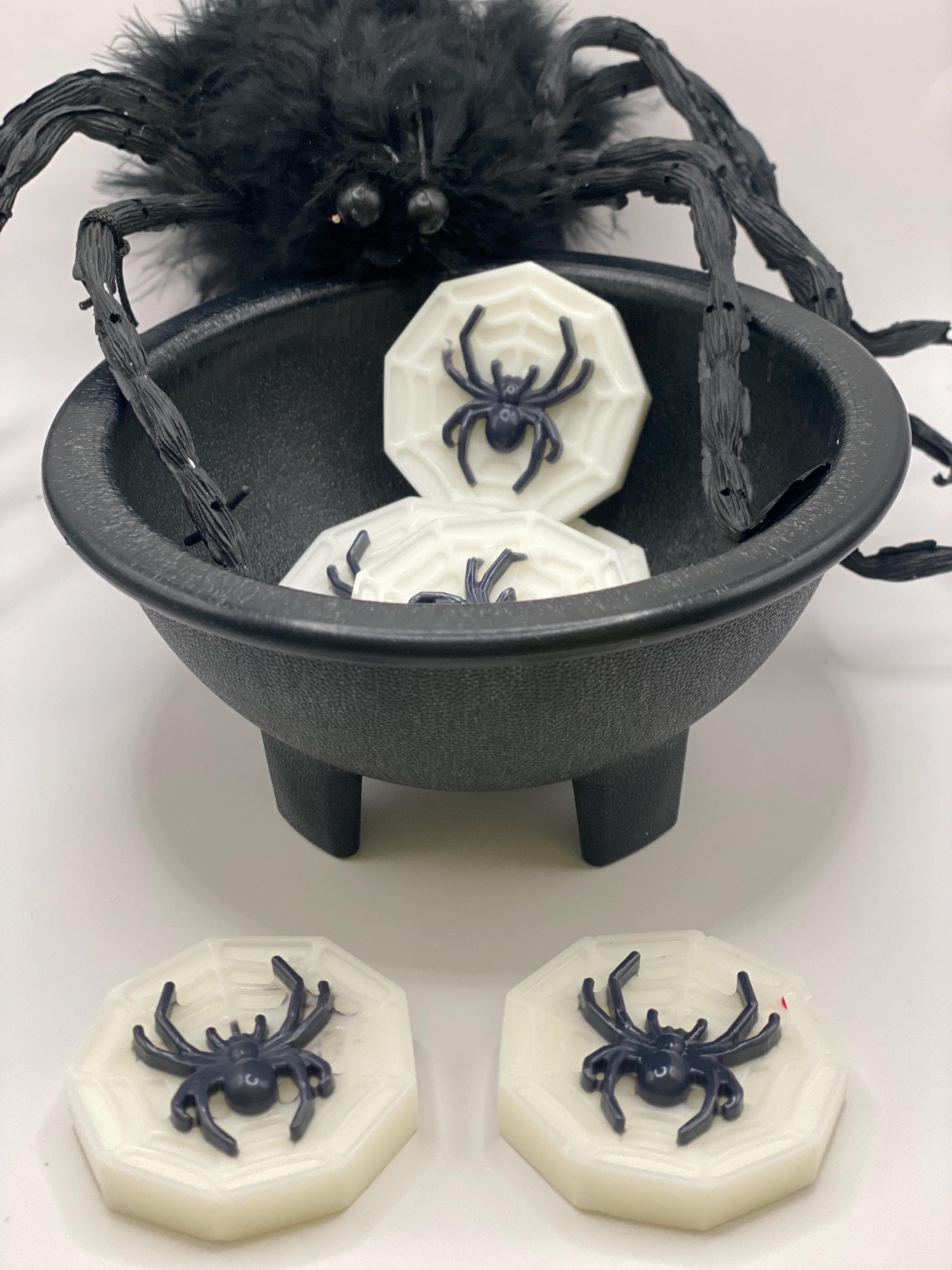Halloween Wax Melts- Spooky Cauldron of Fall Scents-spider wax melts - scary wax melts-wax melt bats-pumpkin scent