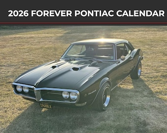Classic Pontiacs 1960–1970 Calendar, 2026 11x16.5 Inch Calendar