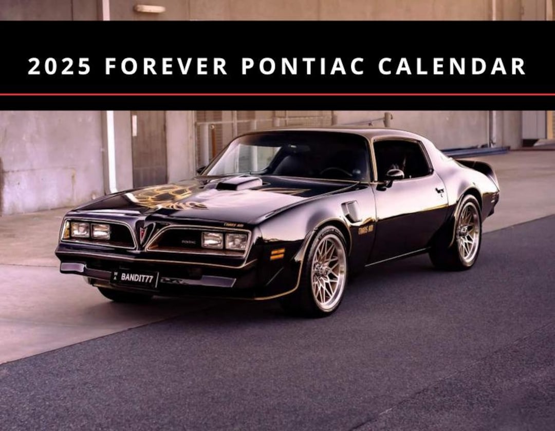 2025 Pontiac Car Calendar – Classic Muscle Cars, Vintage
