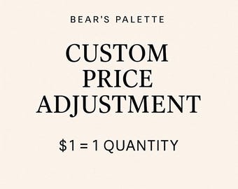 Custom Order Adjustment Fee