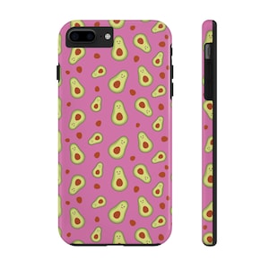 Avocado Tough Phone Case, Cute and Durable Phone Cover, Protective Avocado Design Phone Case, Long Lasting Phone Case, Avocado Lover Gift