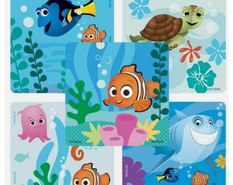 25 (Licensed) Nemo Playtime Stickers, 2.5" x 2.5", Party Favors