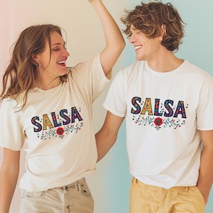 Salsa Dance Tshirt, latin dance tshirt, salsa shirt, dance class tee, dancing salsa, social dancing salsa tee, Gift for Salsa Lovers, Latina