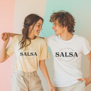 Salsa Dance Tshirt, dancing salsa t-shirt, salsa shirt, dance gear, Id rather be dancing salsa, latin dance tee, Colombian latino t-shirt
