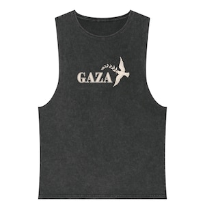 Gaza Peace Stonewash Tank Top, Free Palestine Tank top, Pro Palestine tee ,watermelon sleeveless, vest top watermelon tank top