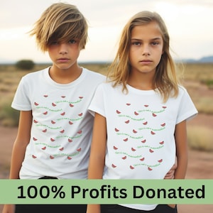KIDS This Is Not A Watermelon Tee, Free Palestine Tshirt, Pro Palestine tee shirt, watermelon t-shirt, childrens watermelon Tshirt palestine