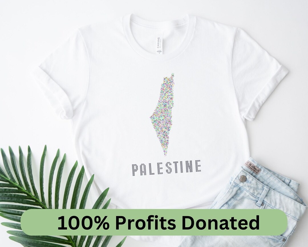 Free Palestine Tshirt, Pro Palestine Tee Shirt, Palestine Map T-shirt