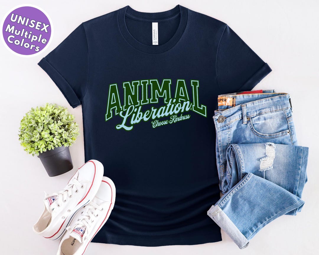 Animal Liberation Unisex T-shirt | Choose Kindness Graphic Tee | Vegan ...