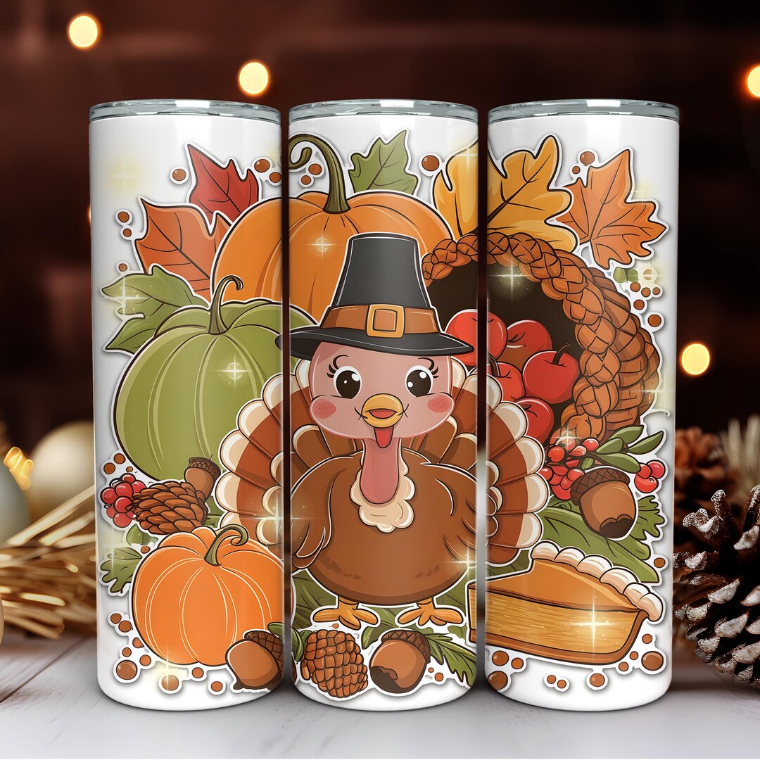 Thanksgiving Turkey PNG, Fall Harvest Sublimation Design, Pumpkin ...