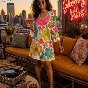 70s beach dress Style Beach. Size:18 2XL 34-35 Sleeve Color: Gold/Yellow 1/2 Bust 19.7 in Sexy Dual Tone Lace