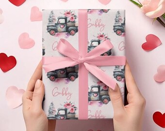 Personalized Valentine's Wrapping Paper - Customizable and Unique