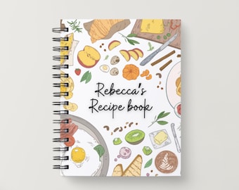 Personalized Family Recipe Book, Kitchen Journal